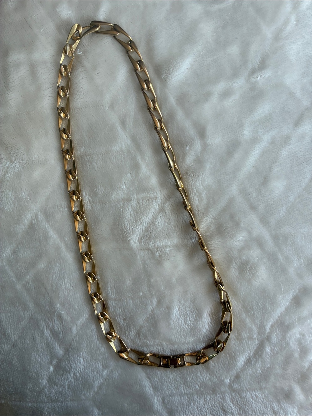 Gold Figaro Bracelet-Style Chain Necklace - Women Jewelry